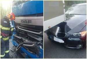 page - Accident pe Dealul Negru! Implicate două TIR-uri și trei autoturisme