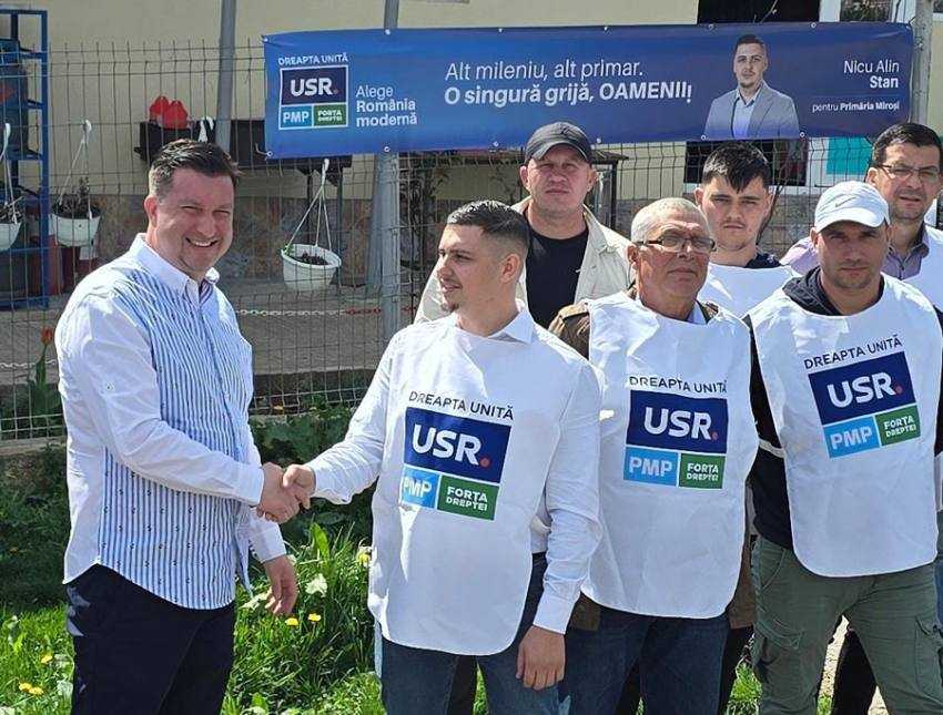 bogdan badea cu Nicu Stan de la Mirosi usr deschidere Sursă foto: USR Argeș.