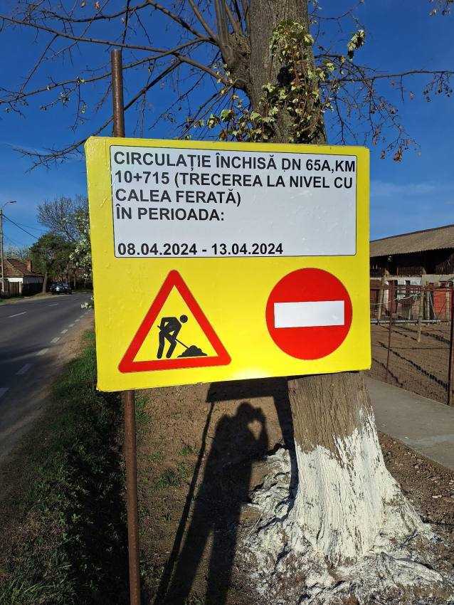 circulatie inchisa Costești