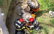 tractor căzut