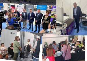 Ecografii și consultații gratuite la Pitești Arena. Ministrul Sănătății, Alexandru Rafila, a vizitat spitalul de campanie 25 Sursă foto: Facebook Cristian Gentea.