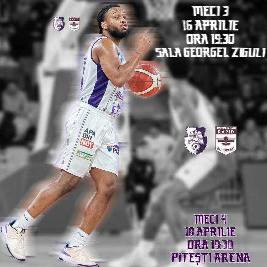 FC Argeș Basketball luptă pentru semifinalele Ligii Naționale la Pitești 2 FC Argeș baschet