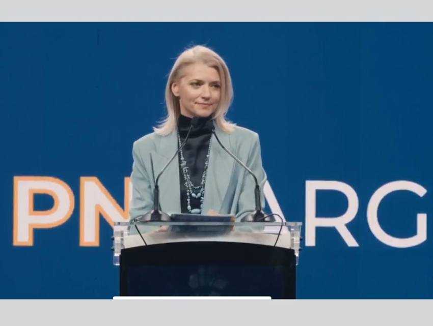 Alina Gorghiu la Salaj Sursă foto: screenshot Facebook PNL Argeș