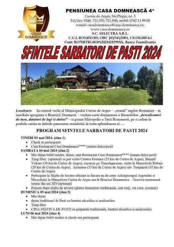 Paște la Casa Domnească