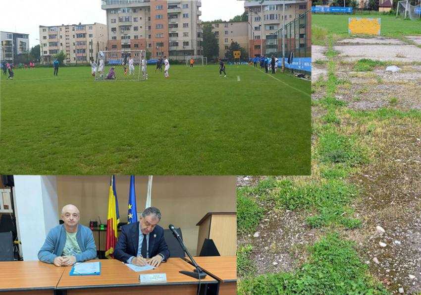 teren de sport aripi Sursă foto: Facebook Cristian Gentea.