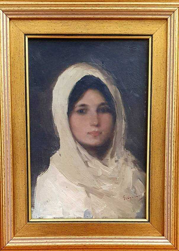 Nicolae Grigorescu, „Fata cu maramă” este exponatul lunii mai la Muzeul Județean Argeș 1 tablou la muzeu
