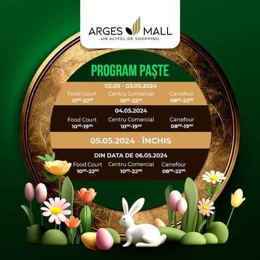 Argeș Mall program Paste