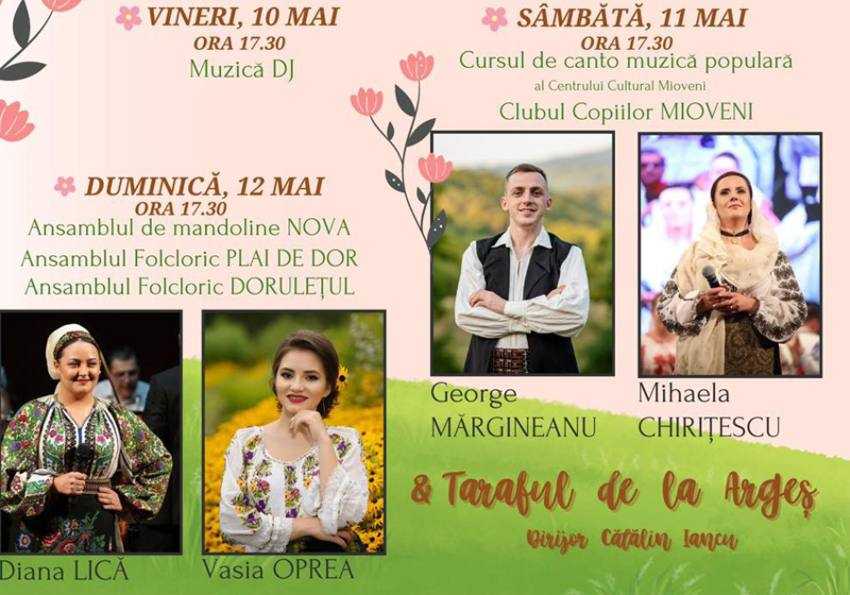 Sărbătoarea Primăverii, Muncii şi Bucuriei Sursă foto: Facebook Primăria Orașului Mioveni.