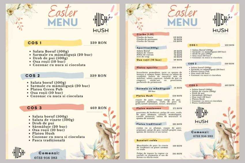 oferta Paște Hush oferta Paște Hush