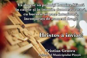 Cristian Gentea mesaj de Paste - Cristian Gentea: Vă doresc să primiți Lumina Sfântă în casele și în inimile dumneavoastră!