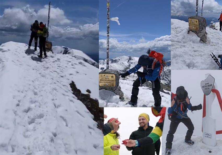 Pastele pe vardful romaniei Sursă foto: screenshot filmare Facebook.