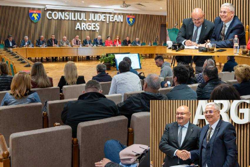 semknare contract dj 679 Sursă foto: CJ Argeș