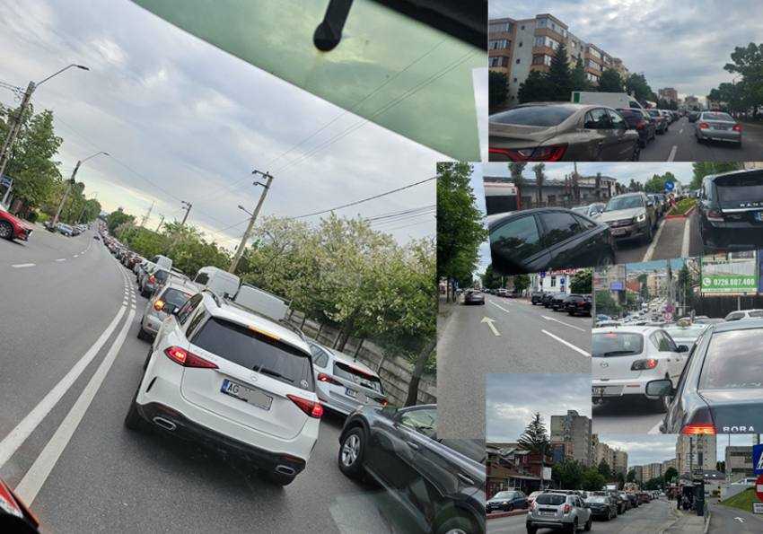 trafic blocat pitesti