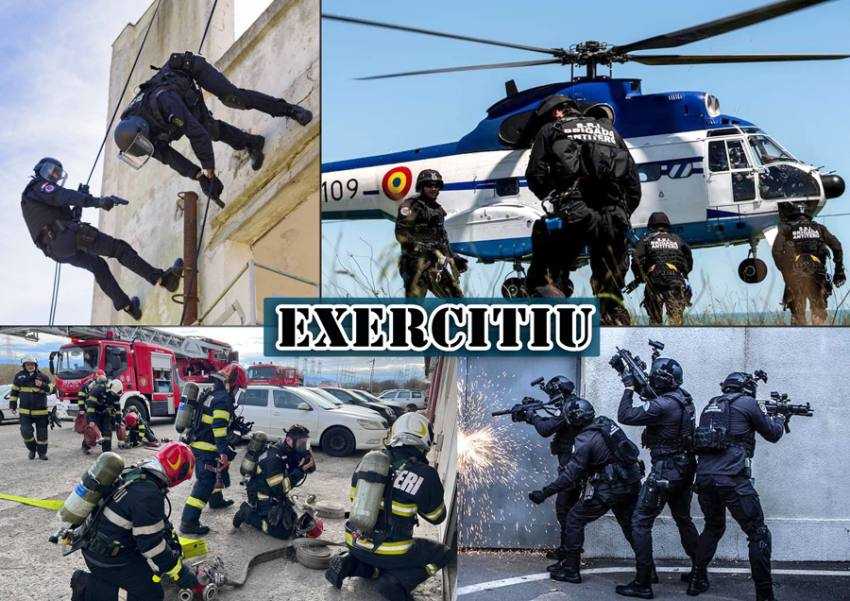 exercitiu tactic mai Sursă foto: Facebook Primăria Orașului Mioveni