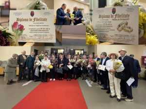 Au fost premiate cuplurile piteștene care sărbătoresc semicentenarul în căsnicie! 1 Sursă foto: Facebook Primăria Municipiului Pitești.