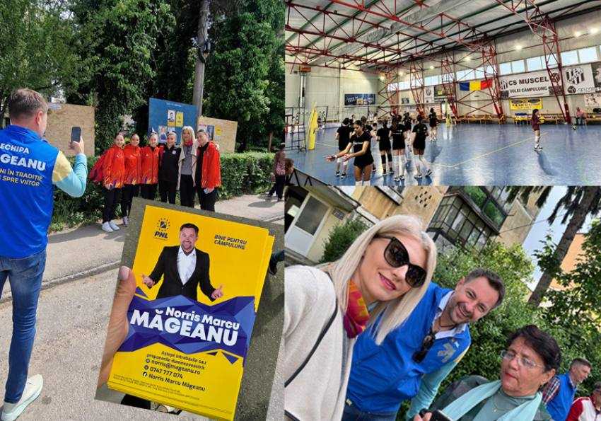 Noris mageanu si alina gorghiu la pas prin campulung Sursă foto: Facebook Alina Gorghiu