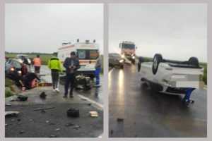accident masina rasturnata mozaceni