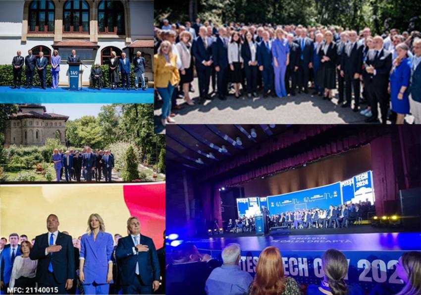 pnl. la 149 de ani dublu eveniment 2024 Sursă foto: Facebook Nicolae Ionel Ciucă, FB Alina Gorghiu