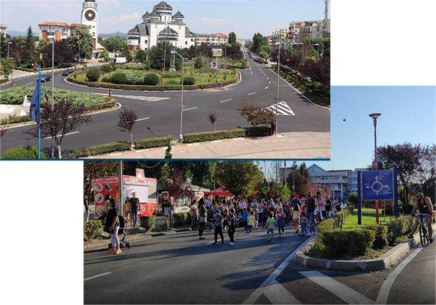 Mioveni zona pietonala Sursă foto: Facebook Primăria Orașului Mioveni.