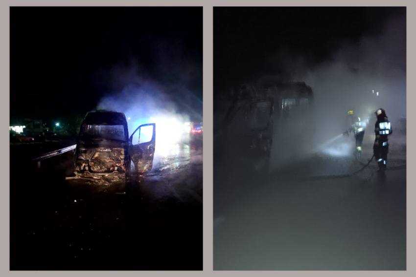 incendiu masina Dedulesti incendiu masina Dedulesti