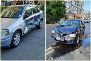 page - Impact violent între două autoturisme în Pitești