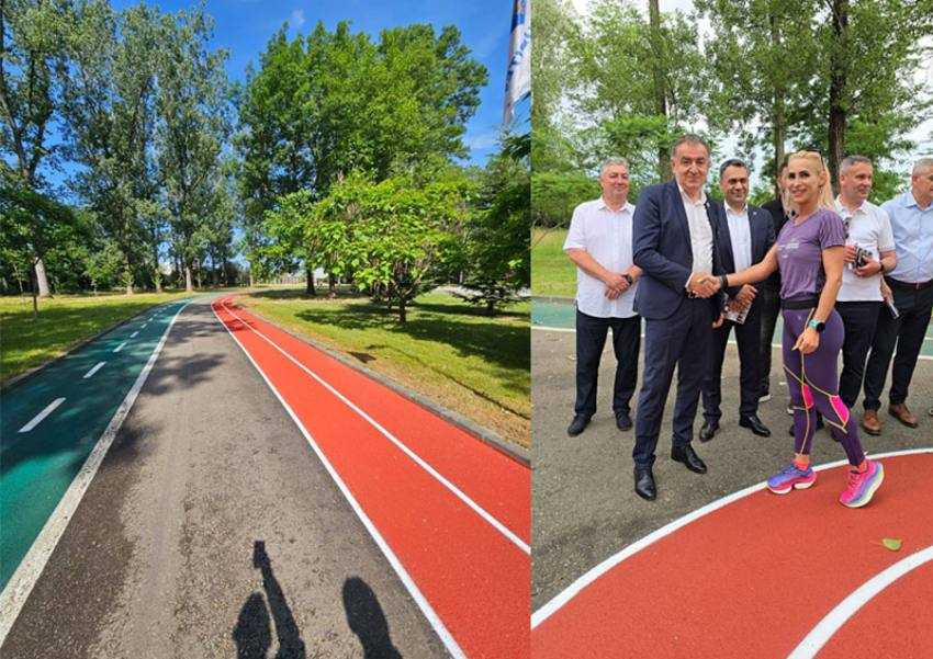 Gentea pista de jogging Sursă foto: Facebook Cristian Gentea.