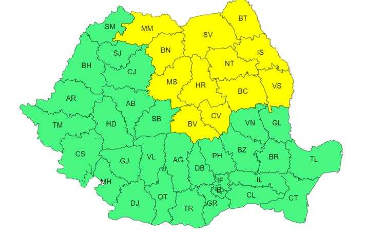 Cod galben și cod portocaliu de caniculă în Argeș! 1 ANM cod galben