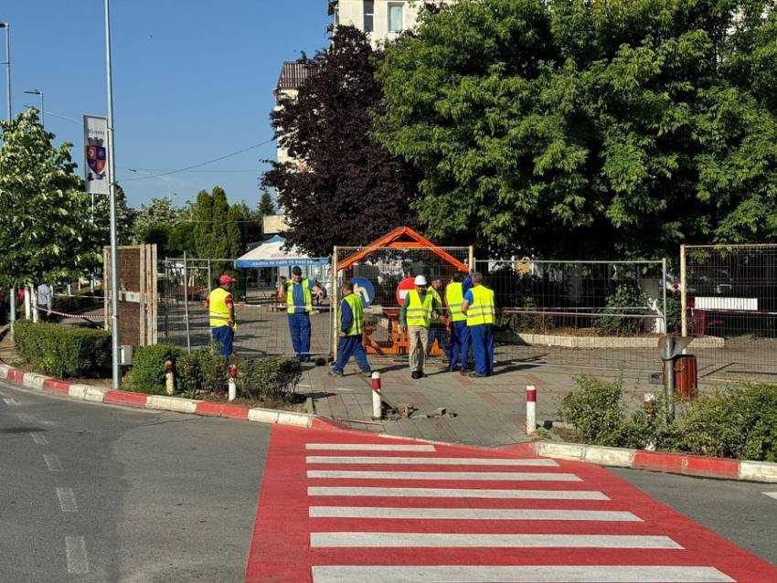 avarie apa mioveni 2 Sursă foto: Facebook Primăria Orașului Mioveni