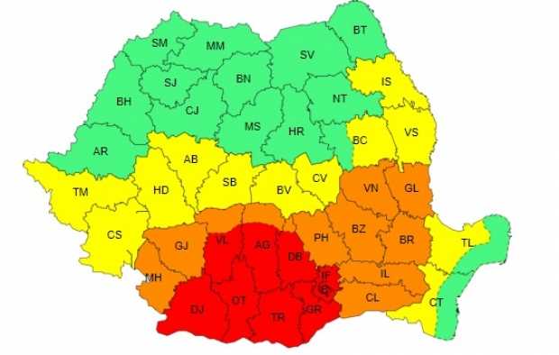 Avertizare ANM! Cod roșu de caniculă și disconfort termic în Argeș! 2 cod rosu canicula Arges