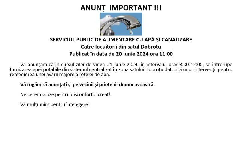 448864518 445040551495065 2949779395279586751 n - Albeștii de Argeș. Anunț de interes pentru locuitorii din satul Dobroțu!