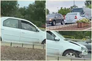 page - (VIDEO) Accident la Podul Viilor! Mașină pe contrasens