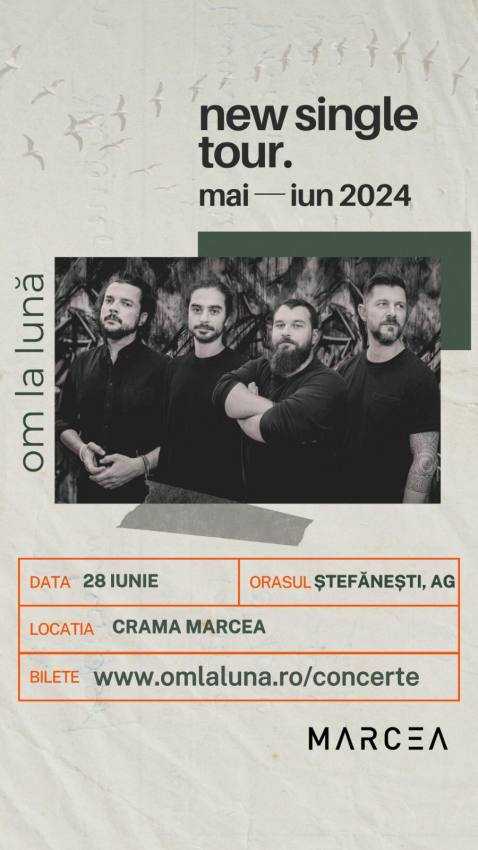 Concert OM LA LUNĂ vineri la Crama Marcea din Ștefănești 2 OM LA LUNA la Marcea