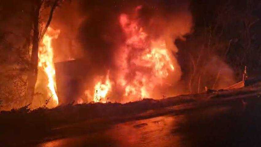 incendiu TIR Draganu Dealul Negru