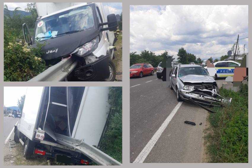 accident masina autoutilitara Argeș accident masina autoutilitara Argeș