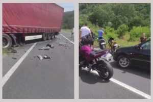 accident tir motocicleta
