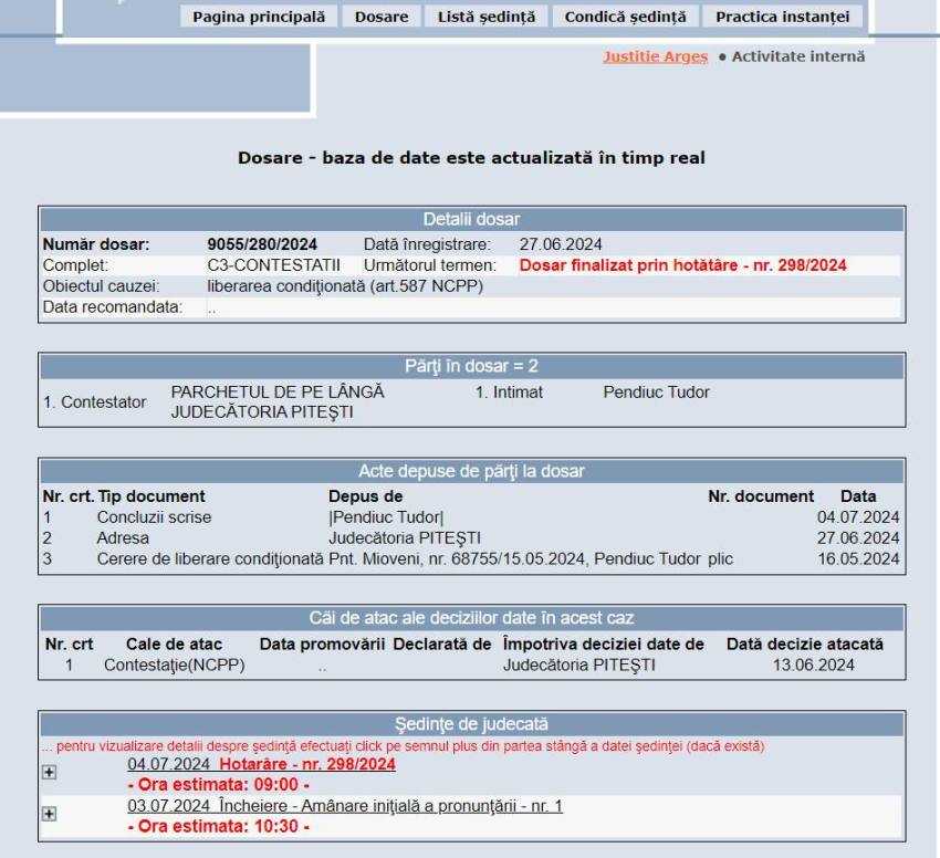 Tudor Pendiuc rămâne după gratii 1 Pendiuc - Tudor Pendiuc rămâne după gratii