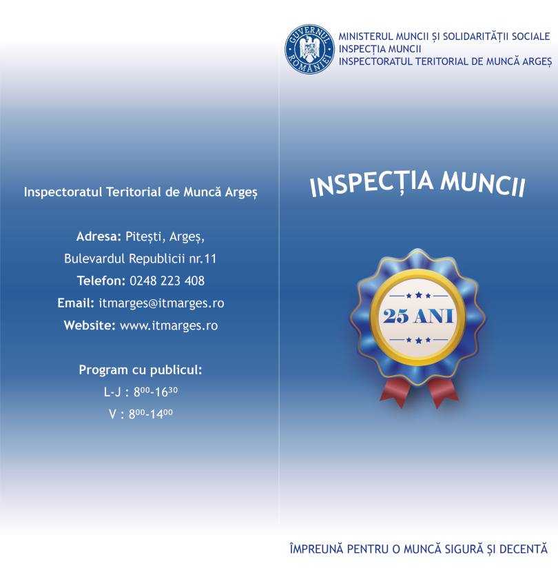 11 iulie - Ziua Inspecției Muncii 2 inspecția muncii ITM Argeș