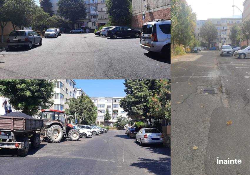 parcari asfaltate1 Sursă foto: Facebook Primăria Municipiului Pitești.