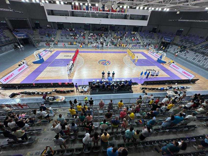 romania cu georgia la Pitesti Sursă foto: Facebook Cristian Gentea.