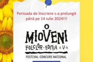 Perioada de înscriere pentru Festivalul-Concurs Național de Folclor Mioveni se prelungește 30 la Mioveni