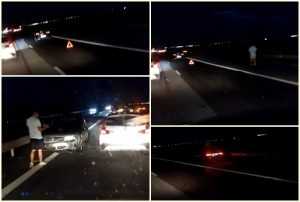 page 1 - Carambol cu patru mașini pe Autostrada A1 București-Pitești