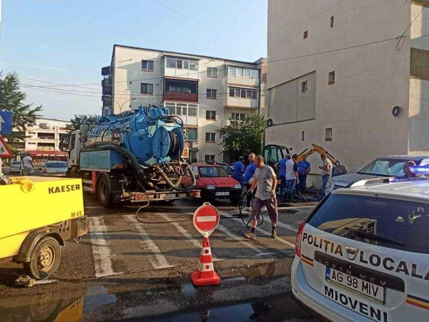 avarie primaria municipiului pitesti Sursă foto: Facebook Primăria Orașului. Mioveni.