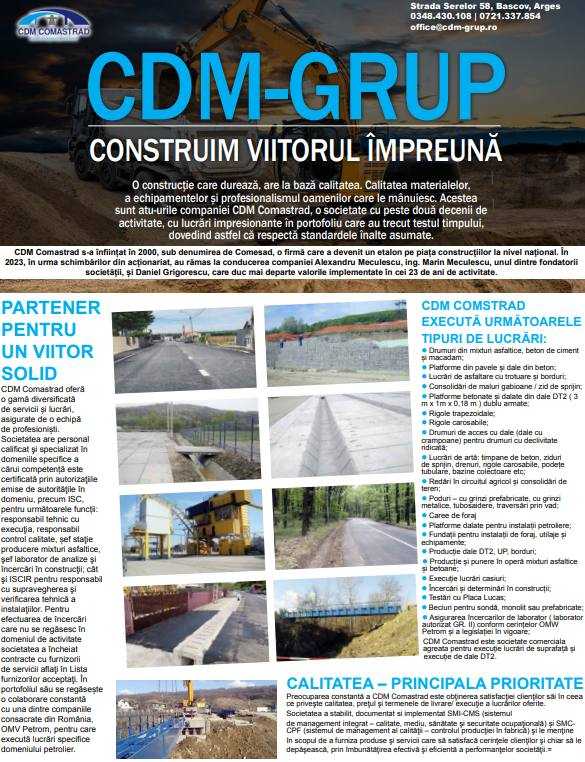 CDM-GRUP - CONSTRUIM VIITORUL ÎMPREUNĂ 1 CDM-GRUP