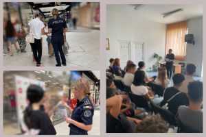 activitati politisti la mall