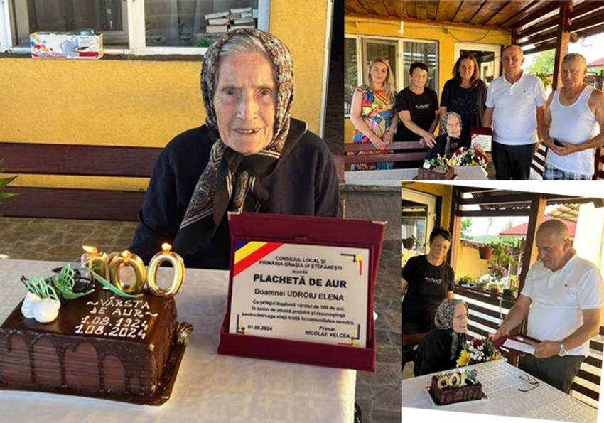 Niclae Velcea si elena udroiu 100 ani Sursă foto: Facebook Nicolae Velcea.