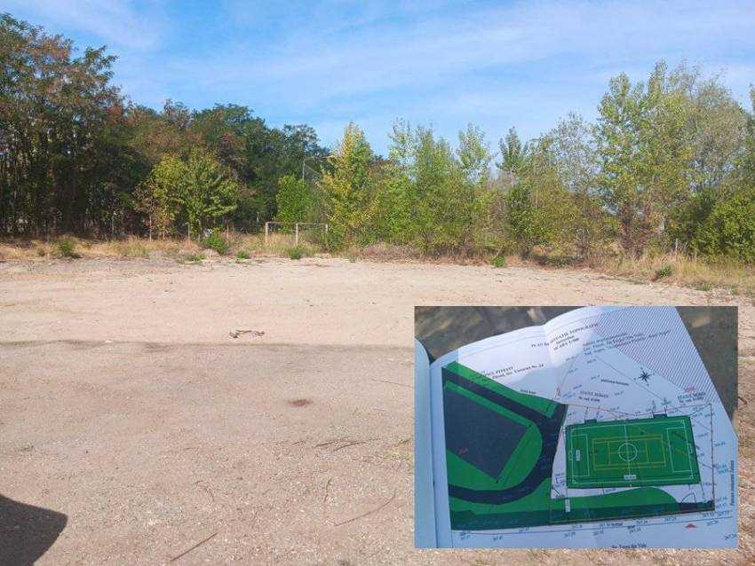 terenul multifuncțional Tudor Vladimirescu Sursă foto: Facebook Cristian Gentea.