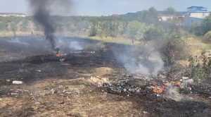 (Video) Incendiu puternic izbucnit pe un teren din cartierul Craiovei! 1 incendiu teren Pitești