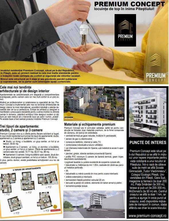 PREMIUM CONCEPT locuințe de top în inima Piteștiului! 1 Premium Concept