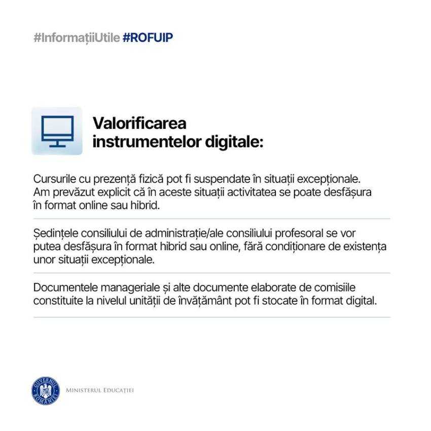 Noul an școlar va începe cu schimbări importante pentru elevi! 2 Sursă foto: FB MInisterul Educației