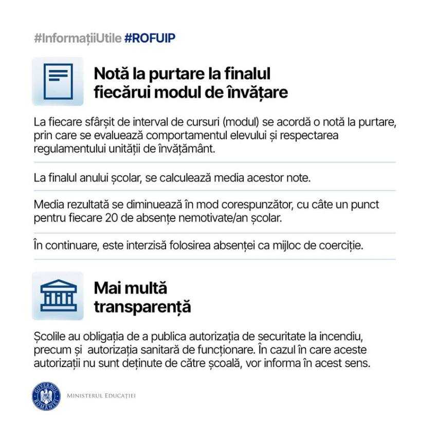 Noul an școlar va începe cu schimbări importante pentru elevi! 3 Sursă foto: FB MInisterul Educației